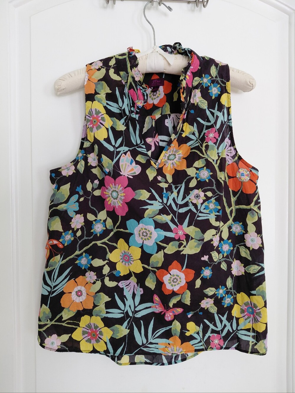 Floral Sleeveless Top - J. Crew with Liberty Fabric - Picture 2 of 5